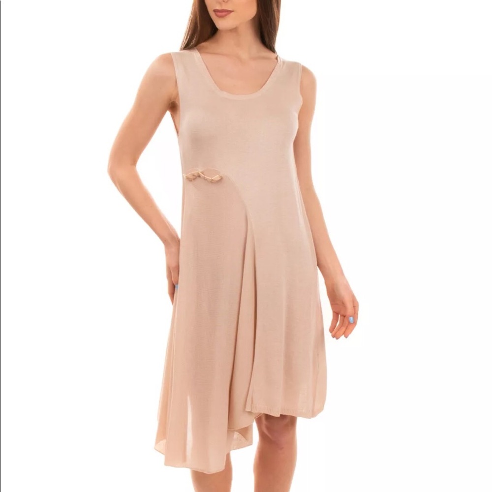 B.YU Asymmetrical Dress Made in Italy NWT